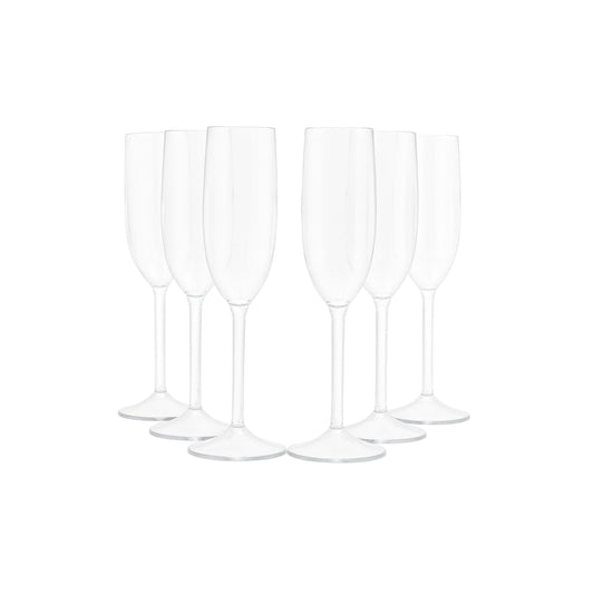 Shop HumanTritan Champagne Flutes Set of 4 (6oz), Unbreakable Plastic Champagne Glasses, Wedding Champagne Flutes (6)