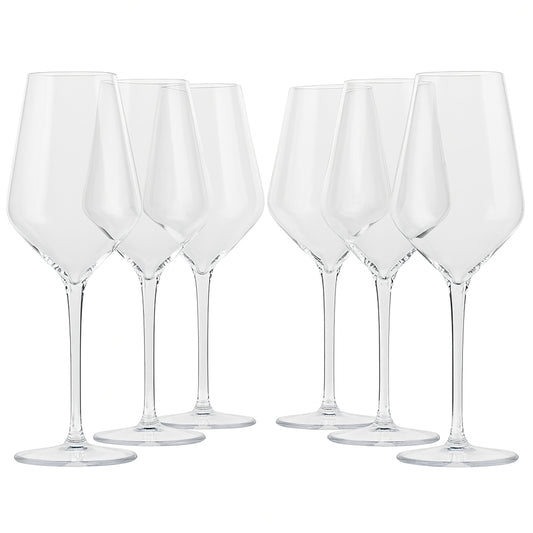 Shop Human Tritan Wine Glass Set (15oz), BPA Free Wine Drinking Glasses Set of 4, Unbreakable Wine Glasses, Stemmed Wine Glasses (6)