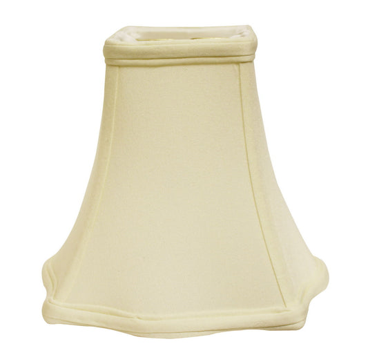 Slant Fancy Square Softback Lampshade with Washer Fitter, Egg, 16" x 16" x 12"