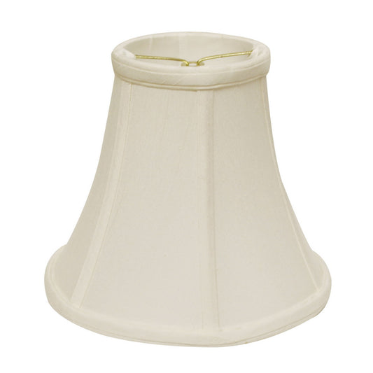Slant Bell Softback Lampshade with Bulb Clip, White