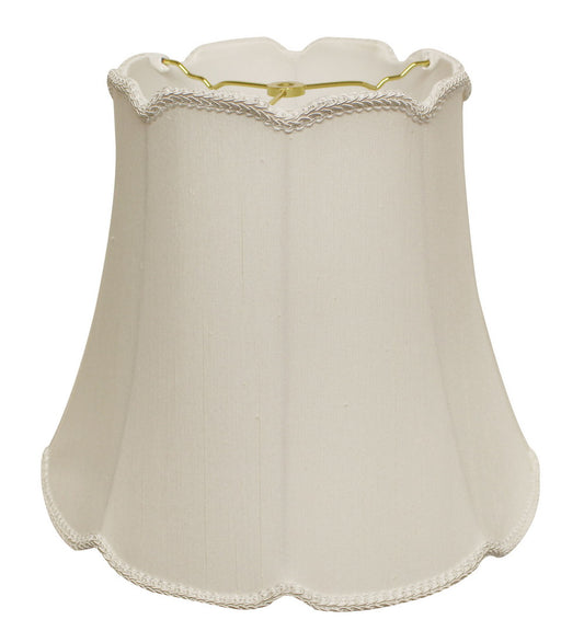 Slant Empire Cyliner "V" Notch Softback Lampshade with Washer Fitter, White