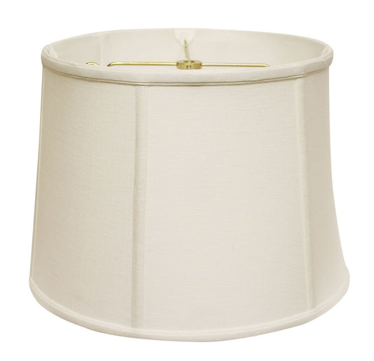 Slant Retro Drum Softback Lampshade with Washer Fitter, White
