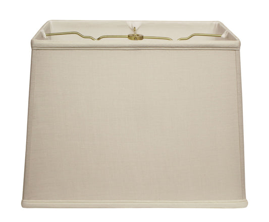 Slant Retro Rectangle Softback Lampshade with Washer Fitter, Vanilla