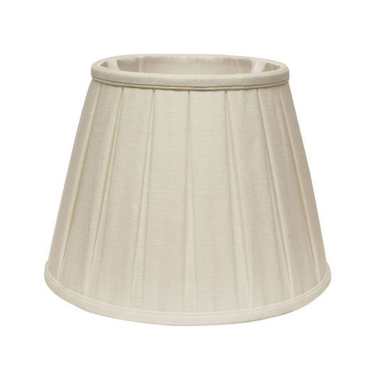 Slant Linen Box Pleat Softback Lampshade with Washer Fitter, White, 18" x 18" x 11.5"