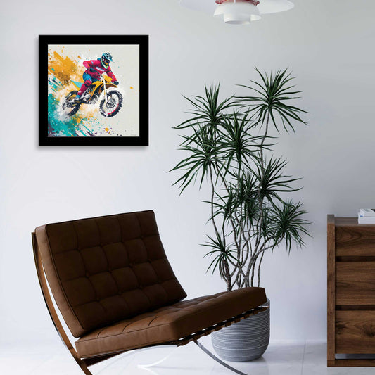 "Ride the Wind" by Seven Trees Design, Ready to Hang Framed Print, Black Frame