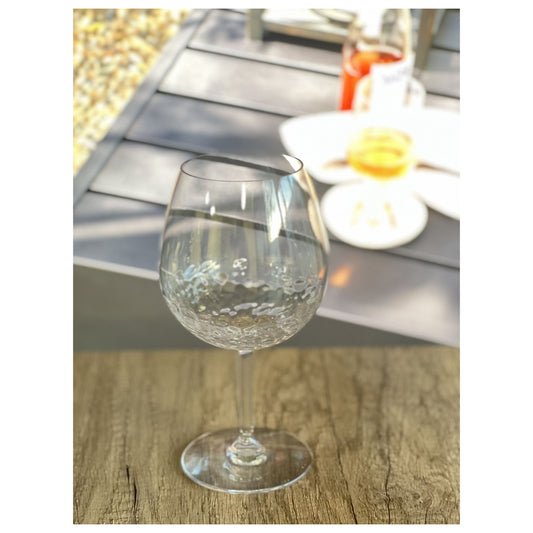Tritan Hammer Wine Glasses Set of 4, 22oz, Clear