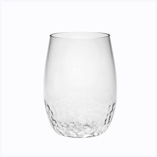 Tritan Hammer Wine Glasses Set of 4, 15oz, Clear