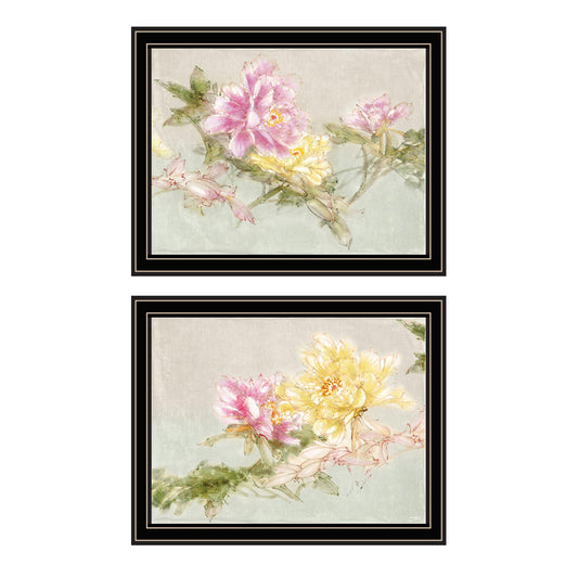 "Ode To Spring" 2-Piece Vignette by Amber Sterling Ready to Hang Framed Print, Black Frame