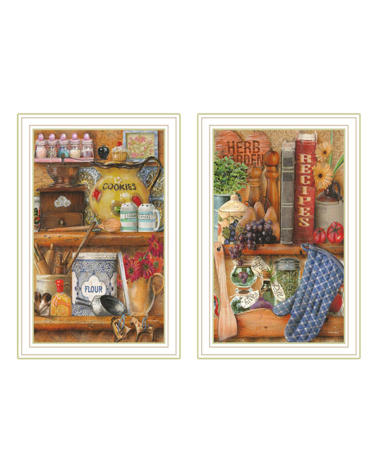 Trendy Decor 4U ÒSugar, Spice, HerbsÓ Framed Wall Art for Living Room, Wall Art Print for Home Decor, Bedroom Wall Art by Ed Wargo