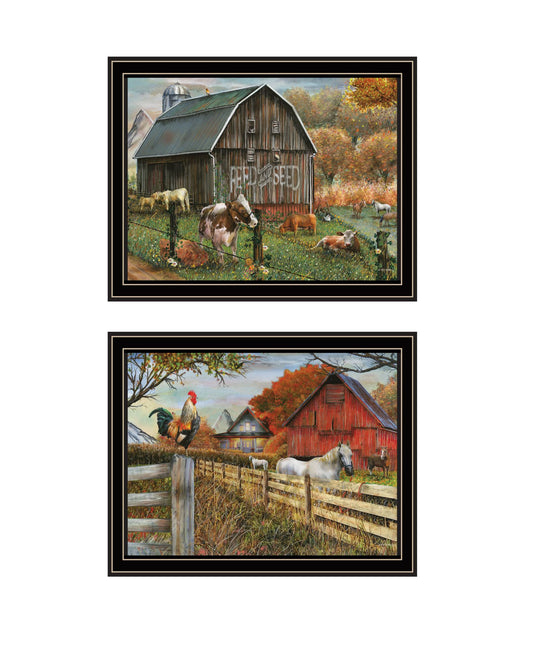 Trendy Decor 4U ÒFeed & SeedÓ Framed Wall Art for Living Room, Wall Art Print for Home Decor, Bedroom Wall Art by Ed Wargo