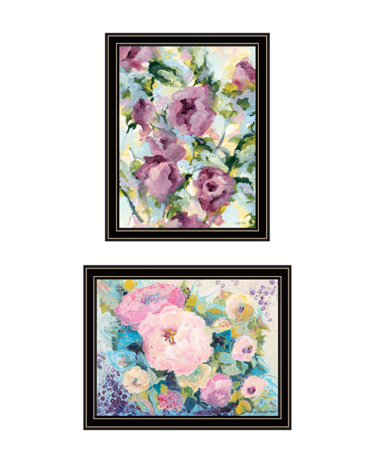 Trendy Decor 4U Abstract Florals to wish you Good luck, Success, Longevity; should keep you smiling Framed Wall Art for Living Room, Wall Art Print for Home Decor, Bedroom Wall Art by Jennifer Holden
