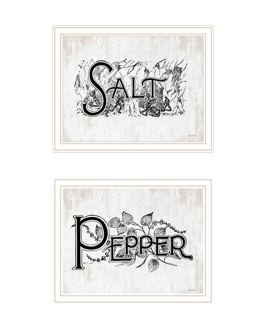 Trendy Decor 4U ÒSalt and PepperÓ Framed Wall Art for Living Room, Wall Art Print for Home Decor, Bedroom Wall Art by Lettered & Lined