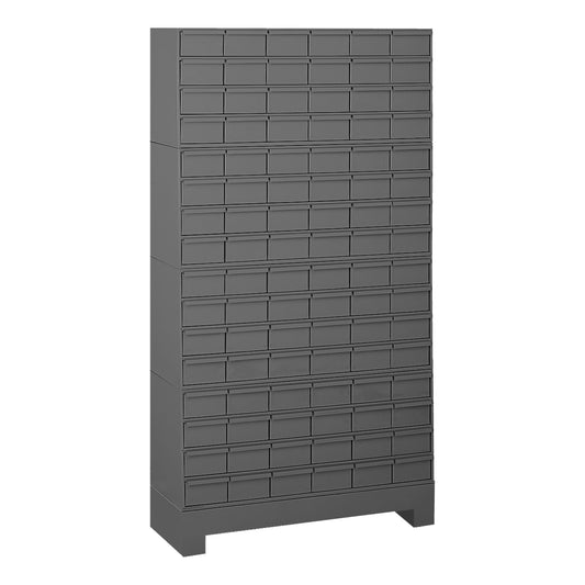 Durham Mfg 96-Drawer Steel Storage Cabinet, 12-1/4" Deep, Gray