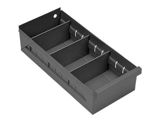 Durham Mfg Replacement Drawer Bin, 4-7/8" x 11-1/4" x 2-3/4", Gray