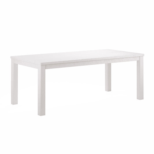 Yes4Wood Albany White 63" Solid Wood Dining Table for 6