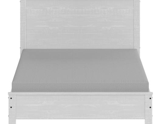 Yes4Wood Albany White Solid Wood Queen Bed Frame with Headboard
