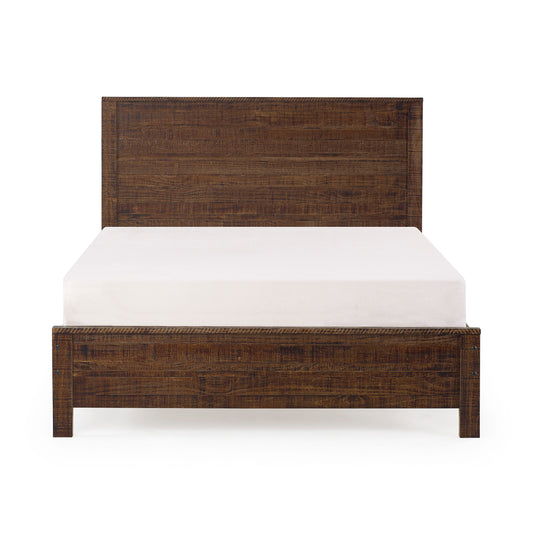 Yes4Wood Albany Espresso Solid Wood Twin Bed Frame with Headboard