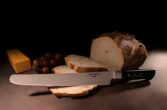I.O. SHEN Master Grade Long Serrated Bread Knife 10_ / 250mm