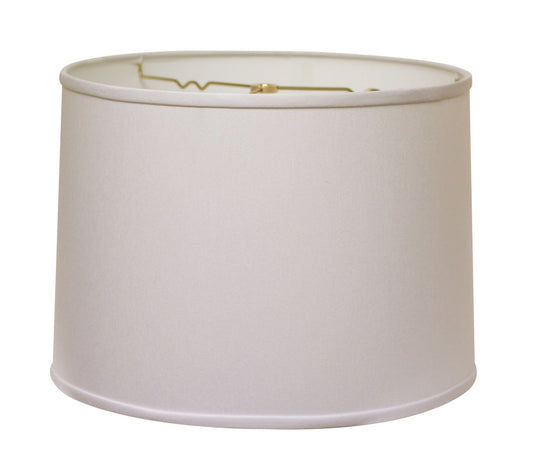 Slant Retro Drum Hardback Lampshade with Washer Fitter, White