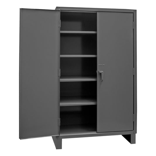 Durham Mfg Steel Storage Cabinet, 36" x 18" x 78", 4 Shelves, Gray