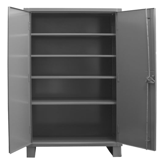 Durham Mfg Steel Storage Cabinet, 48" x 18" x 78", 4 Shelves, Gray
