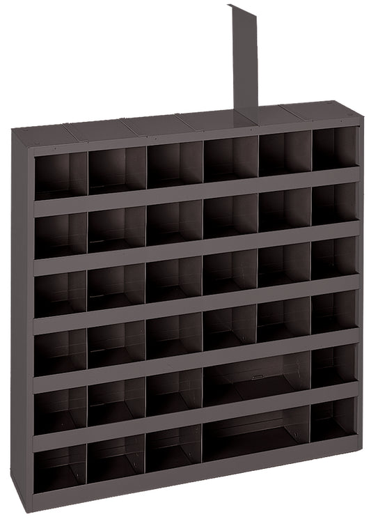 Durham Mfg Adjustable Open Bin Organizer, 36 Compartments, Gray