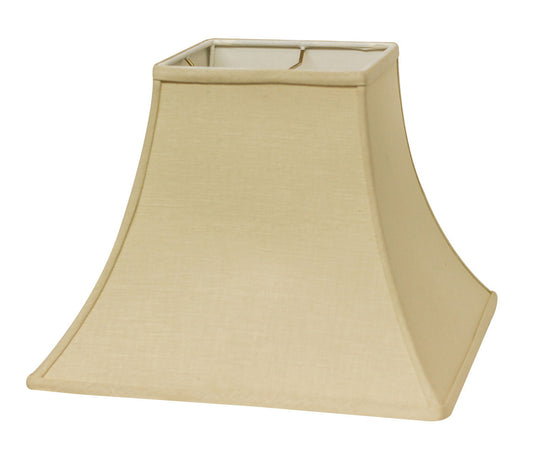Slant Square Bell Hardback Lampshade with Washer Fitter, Beige