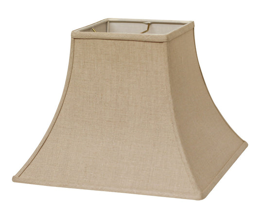 Slant Square Bell Hardback Lampshade with Washer Fitter, Heather