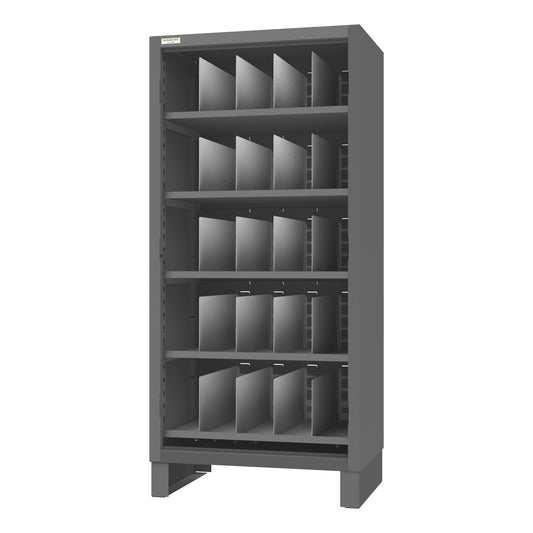 Durham Mfg Heavy-Duty Cabinet with Vertical Dividers, Gray