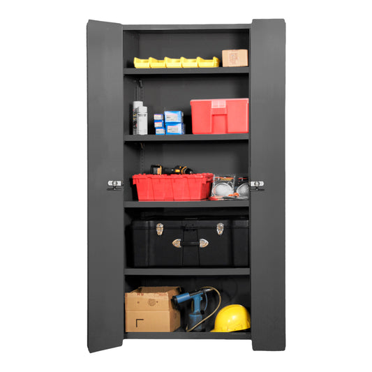 Durham Mfg Space-Saving Cabinet, 36" x 18" x 84", Gray
