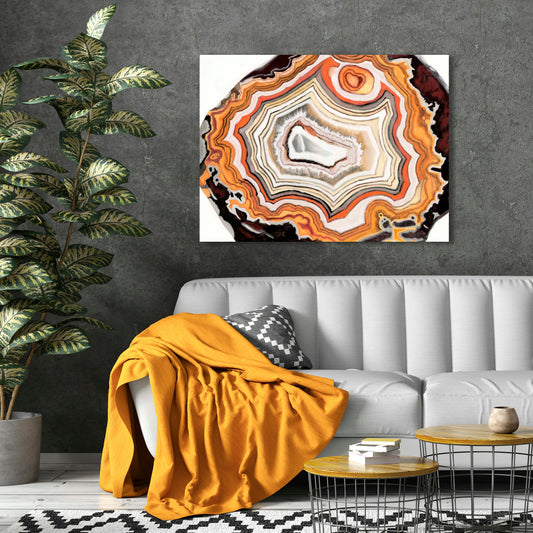 Agate Studies IV, Fine Art Giclee Print on Gallery Wrap Canvas, 40" x 30"