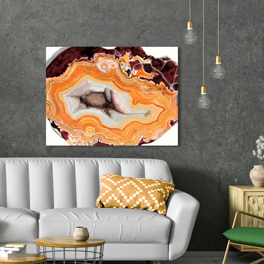 Agate Studies III, Fine Art Giclee Print on Gallery Wrap Canvas, 40" x 30"