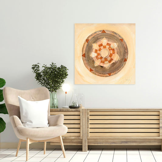 Woven Beauty IV, Fine Art Giclee Print on Gallery Wrap Canvas, 30" x 30"