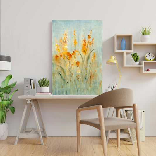 Spray Of Wildflowers II, Fine Art Giclee Print on Gallery Wrap Canvas, 30" x 45"