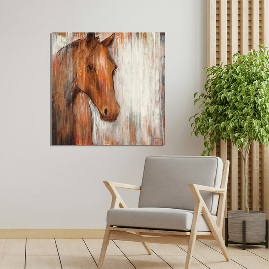 Painted Pony, Fine Art Giclee Print on Gallery Wrap Canvas, 30" x 30"