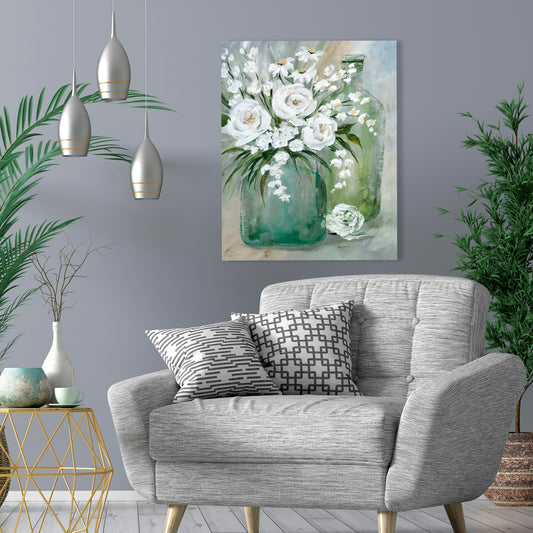 Rosey Afternoon, Fine Art Giclee Print on Gallery Wrap Canvas, 30" x 37"