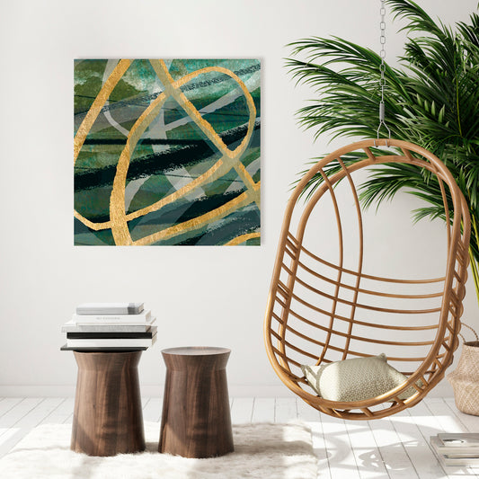 Balla In Grigio I, Fine Art Giclee Print on Gallery Wrap Canvas, 32" x 32"