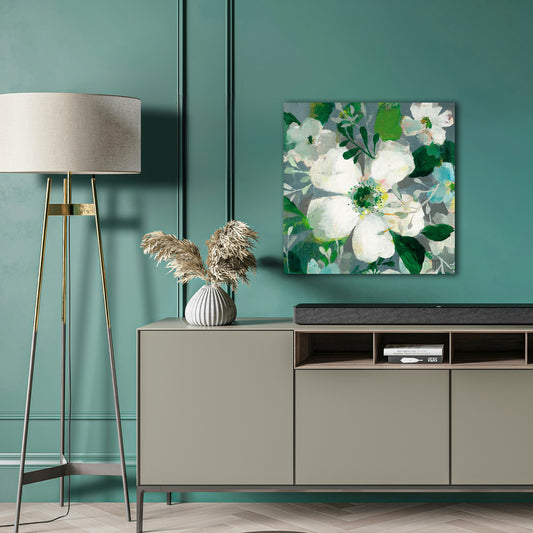 Anemone And Friends II, Fine Art Giclee Print on Gallery Wrap Canvas, 24" x 24"