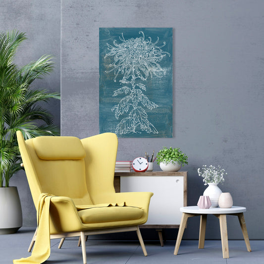 Indigo Dance I, Fine Art Giclee Print on Gallery Wrap Canvas, 30" x 45"