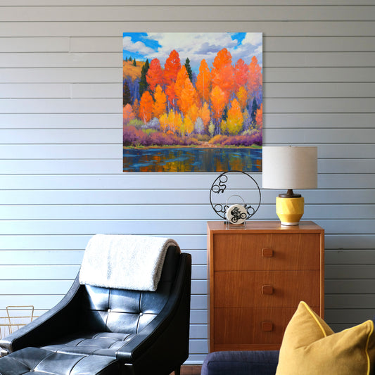 High Country Color, Fine Art Giclee Print On Gallery Wrap Canvas, 36" x 36"