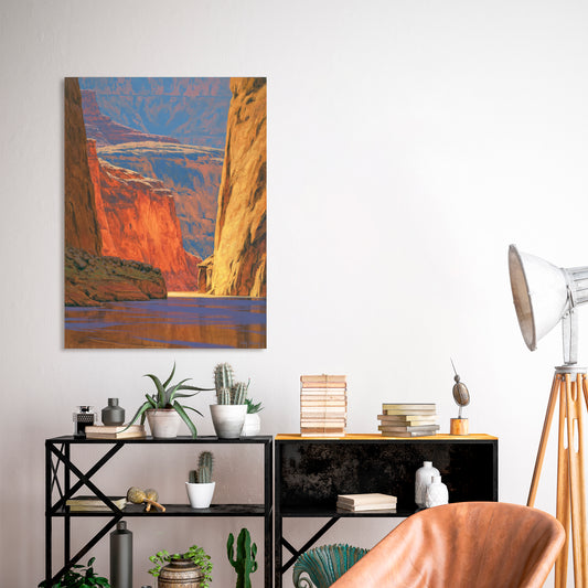Deep In The Canyon, Fine Art Giclee Print On Gallery Wrap Canvas, 40" x 30"