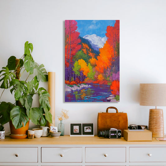 Bold Autumn, Fine Art Giclee Print On Gallery Wrap Canvas, 36" x 24"