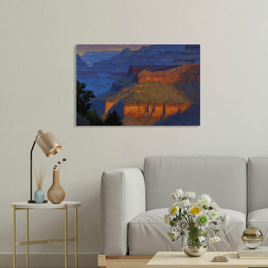 Blue Morning, Fine Art Giclee Print On Gallery Wrap Canvas, 24" x 36"