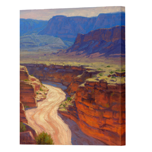 Around The Bend, Fine Art Giclee Print On Gallery Wrap Canvas, 40" x 30"