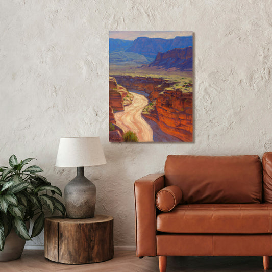 Around The Bend, Fine Art Giclee Print On Gallery Wrap Canvas, 40" x 30"