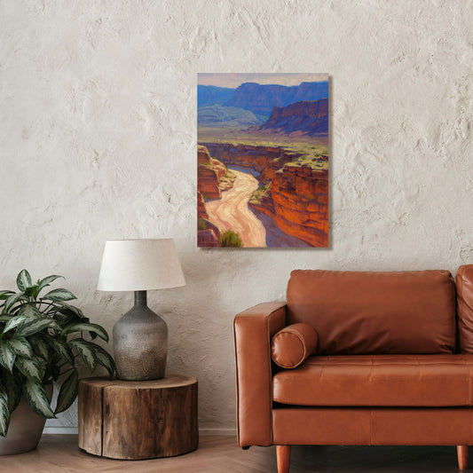 Around The Bend, Fine Art Giclee Print On Gallery Wrap Canvas, 32" x 24"