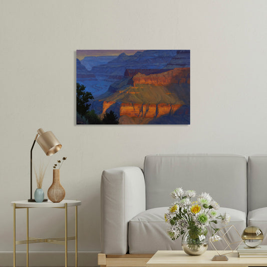 Blue Morning, Fine Art Giclee Print On Gallery Wrap Canvas, 20" x 30"