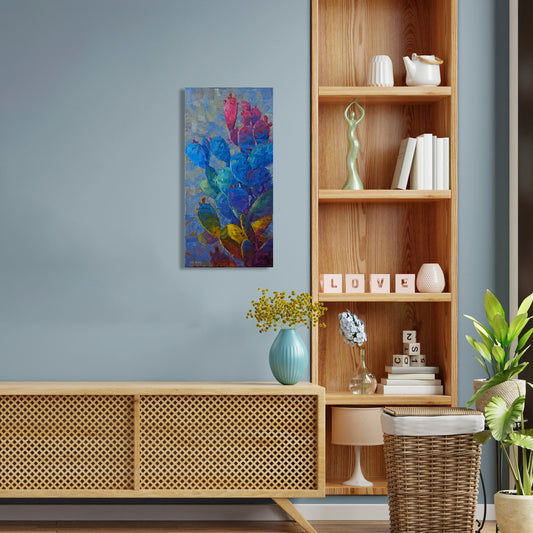 Cactusphere, Fine Art Giclee Print On Gallery Wrap Canvas, 30" x 15"