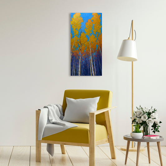 Deconstruction Of The Aspen Reign, Fine Art Giclee Print On Gallery Wrap Canvas, 30" x 15"