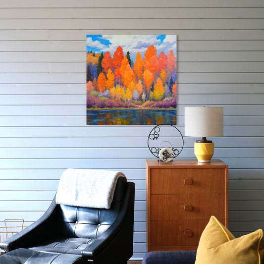 High Country Color, Fine Art Giclee Print On Gallery Wrap Canvas, 24" x 24"
